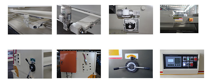 Hidraulične mašine za šišanje zakretnih greda Električna mašina za giljotinu Qc12y-12x3200