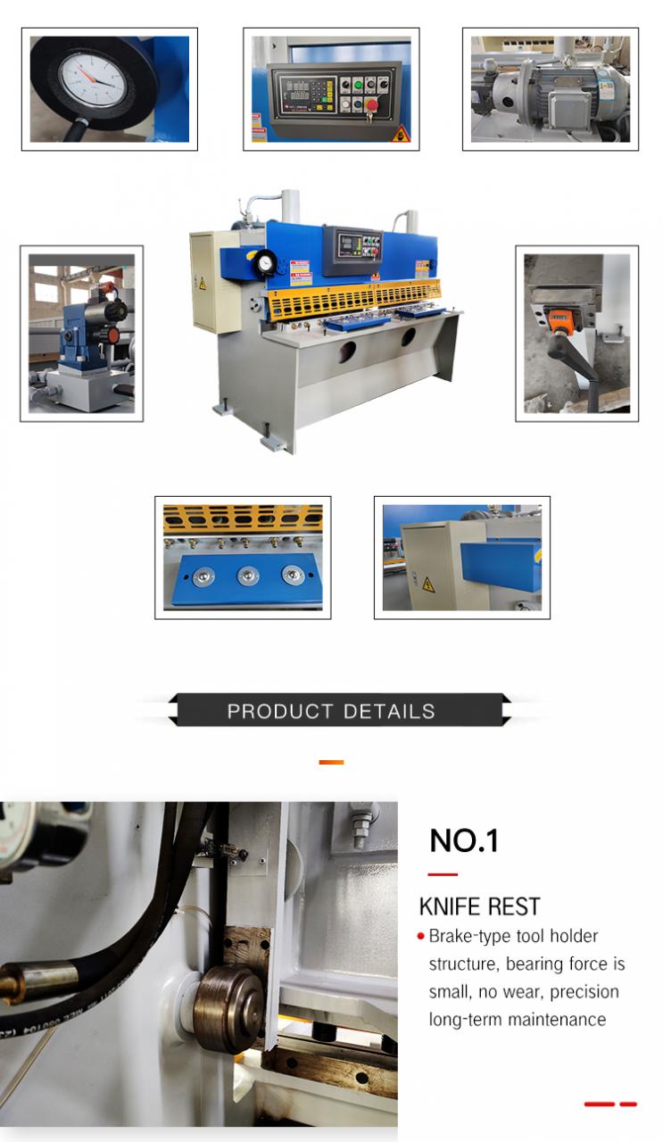 Mašina za rezanje makaza Giljotina za hidrauličnu mašinu za šišanje metala Qc11Y/K